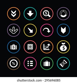 crisis icons universal set for web and mobile