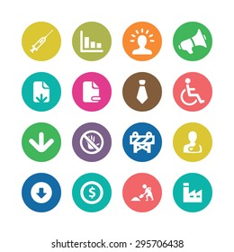 crisis icons universal set for web and mobile