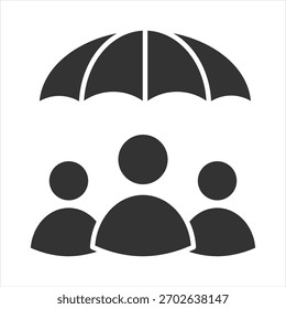 Intervención de crisis Icono de glifo Ilustración vectorial