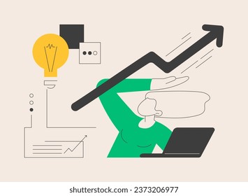 Crisis management abstract concept vector illustration. Crisis business consultant, recession, risk management, pr service page, social media relations, website menu, UI element abstract metaphor.
