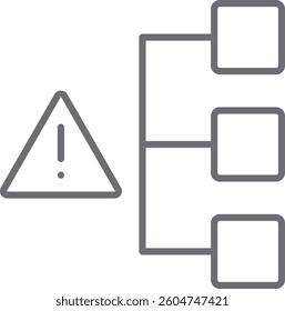 Crisis management crisis management icon with black outline style. team, disruptive, crisis management, isolated, solving, success, graph. Vector Illustration