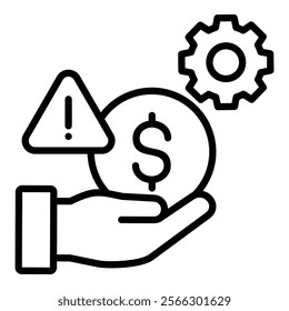Crisis Management Icon Element For Design