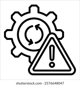 Crisis Management Icon Element For Design