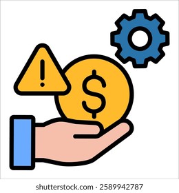 Crisis Management Icon Element For Design