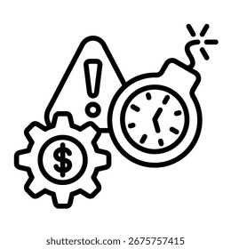 Elemento De Ícone Do Gerenciamento De Crises Para Design