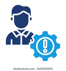 Crisis Management Icon Fill Vector Illustration