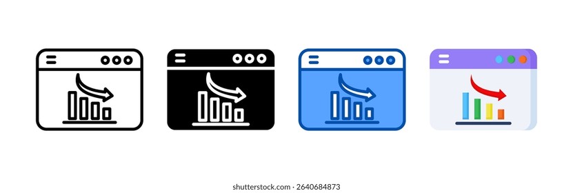 Crisis management icon set bundle. Multi style icon collection perfect for websites, apps, and presentations. Simple vector icon collection