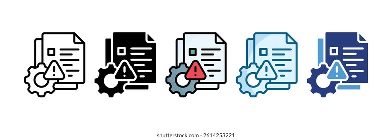 Crisis Management Icon Set Multiple Style Collection