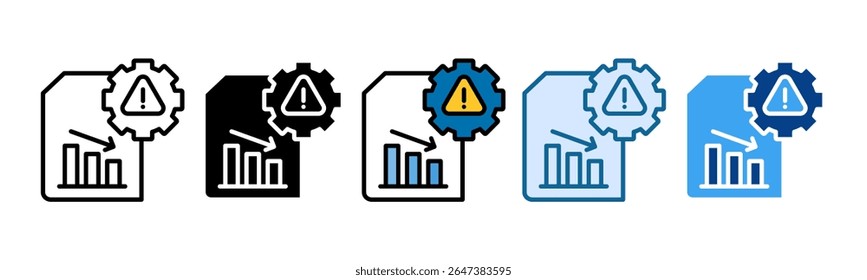 Crisis Management Icon Set Multiple Style Collection