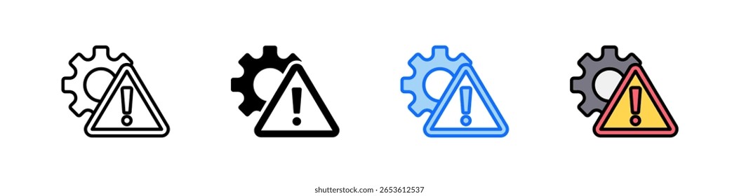 Crisis Management Icon Set Multiple Style Collection