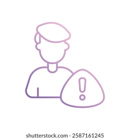 Crisis Management icon vector stock illustration
