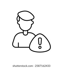 Crisis Management icon vector stock illustration