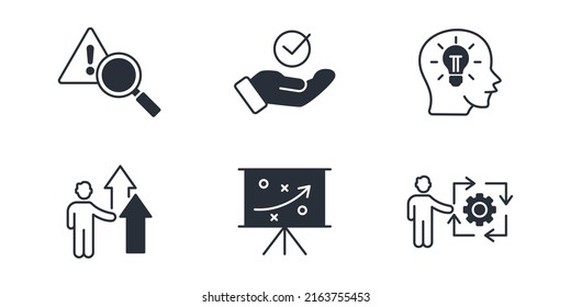 Crisis Management Icons Set Crisis Management Stock Vector Royalty Free 2163755453 Shutterstock