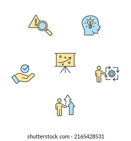 Crisis Management Icons Set . Crisis Management Pack Symbol Vector Elements For Infographic Web