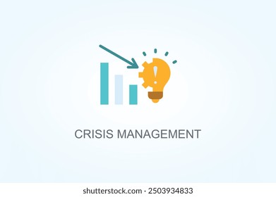 Crisis Management Vector Or Logo Sign Symbol Illustration