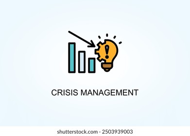 Crisis Management Vector Or Logo Sign Symbol Illustration