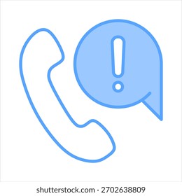 Ilustración vectorial de iconos azules en línea de crisis
