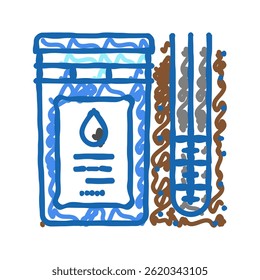 crisis oil industry doodle icon sketch vector. crisis oil industry sign. isolated symbol illustration