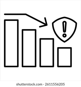 Crisis Preparedness Line Icon Vector Illustration