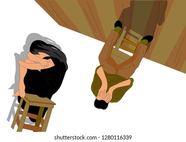 The crisis in the relationship of a married couple