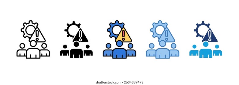 Elemento De Icono De Equipo De Respuesta A Crisis Para Diseño