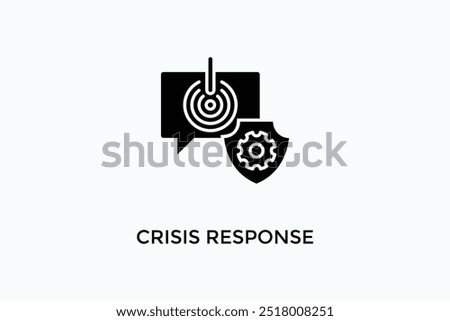 Crisis Response Vector Icon Or Logo Illustration