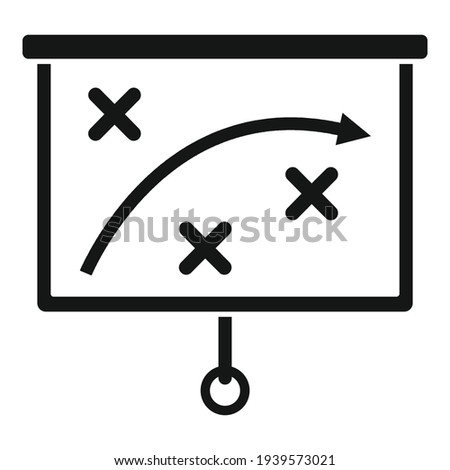 Crisis strategy icon. Simple illustration of crisis strategy vector icon for web design isolated on white background