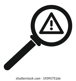 Crisis warning icon. Simple illustration of crisis warning vector icon for web design isolated on white background