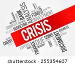 CRISIS word cloud, business concept