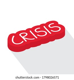 crisis world concept- vector illustration