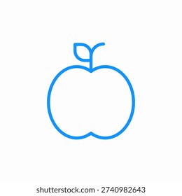 crisp apple icon sign vector