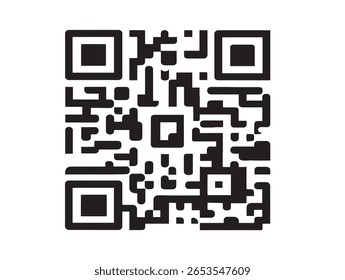 Clareza clara qr código ícone vetor linha arte desenho