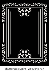 Crisp Edge Ornamental Frame Decorative Vector