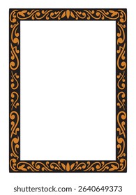Crisp Elegant Ornamental Frame Decorative Vector