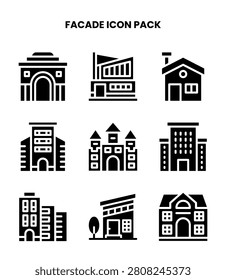 crisp Glyph vector icons from Facade for interface design.