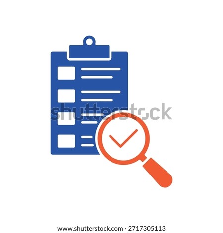 A crisp line icon representing the Testing and quality assurance phase, perfect for research, inspection, and verification processes.