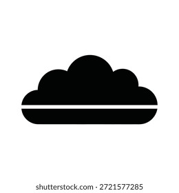 Crisp, minimalist cloud design with soft edges and bright lighting for digital use.
