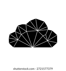 Crisp, minimalist cloud design with soft edges and bright lighting for versatile use.