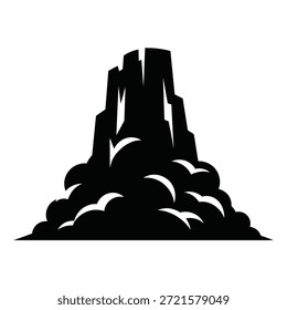 Crisp, minimalist cloud design with soft edges and bright lighting for digital use.