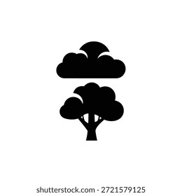 Design de nuvem nítido e minimalista com bordas suaves e iluminação brilhante para uso digital.