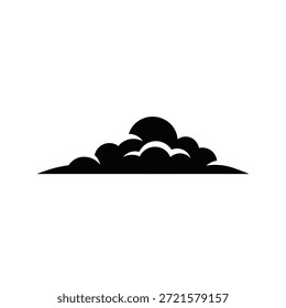 Crisp, minimalist cloud design with soft edges and bright lighting for digital use.
