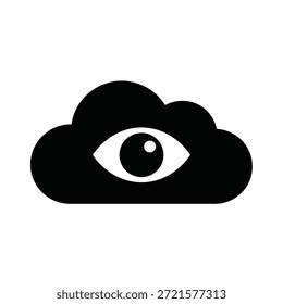 Crisp, minimalist cloud icon with soft edges and bright lighting for digital use.