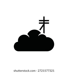 Crisp, minimalist cloud icon with soft edges and bright lighting for clean design use.