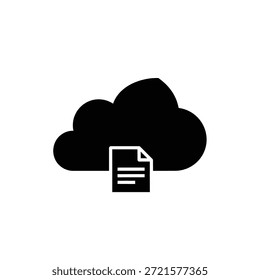 Crisp, minimalist cloud icon with soft edges and bright lighting for digital use.