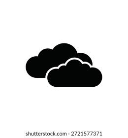Crisp, minimalist cloud icon with soft edges and bright lighting for digital design use.