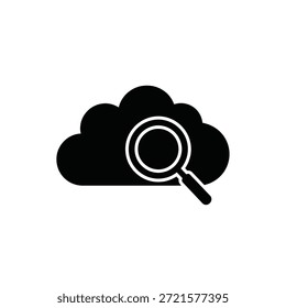 Crisp, minimalist cloud icon with soft edges and bright lighting for digital design use.