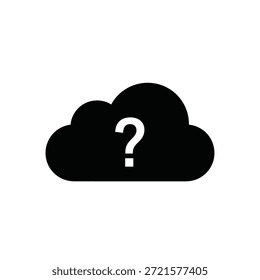 Crisp, minimalist cloud icon with soft edges and bright lighting for digital design use.