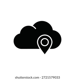 Crisp, minimalist cloud icon with soft edges and bright lighting for clean design use.