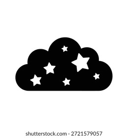 Crisp, minimalist cloud icon with soft edges and bright lighting for digital design use.