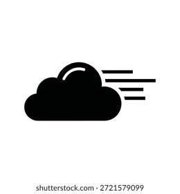 Crisp, minimalist cloud icon with soft edges and bright lighting for digital use.
